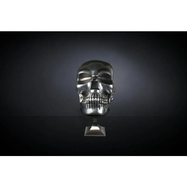 Not Yet Made - Made To Order The Skull in Ceramic and Silver Soften Black from VGnewtrend For Sale - Image 5 of 7