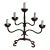 1950s Wrought Iron Candlestick With 5 Lights For Sale