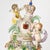 Late 19th Century Large Pair Antique Dresden Porcelain Three-Part Lidded Vases / Figural Handles For Sale - Image 5 of 9