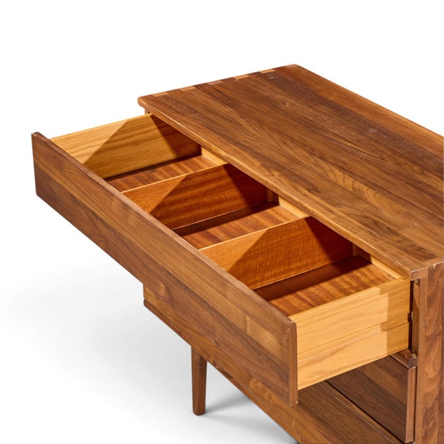 Mel Smilow Mid Century Walnut Chest of Drawers Dresser For Sale In Chicago - Image 6 of 8