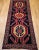 Blue Vintage Persian Runner, Hand-Knotted Wool Pile, Geometric Medallions, 1960s For Sale - Image 8 of 12