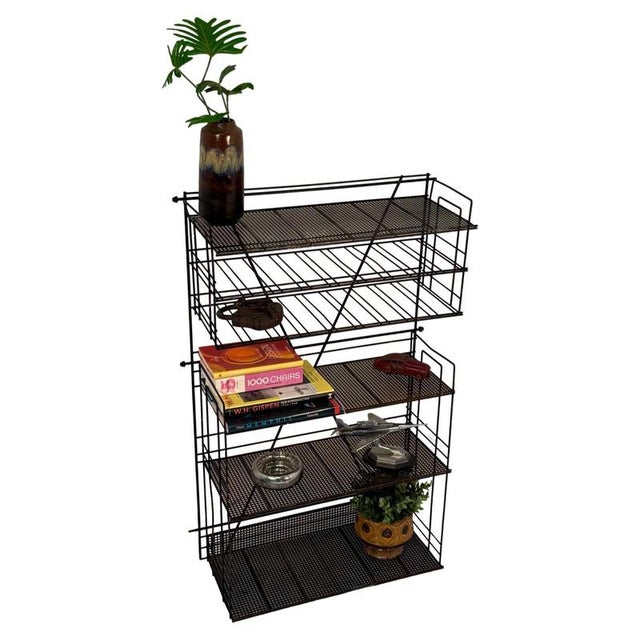Vintage Metal Hanging Shelving Unit, 1960 For Sale - Image 10 of 10