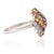 Metal Carat&Her 4.17 Ct Rainbow Sapphire Retro Cluster Ring, Size 7 For Sale - Image 7 of 15