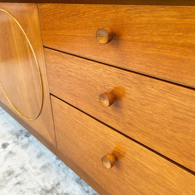 Teak Circles Sideboard from Nathan, 1960s For Sale - Image 12 of 15
