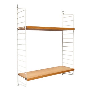 Mid-Century Modern White String Shelf from String Design Ab, Sweden, 1960s For Sale