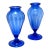 Large Pair Antique Murano Cobalt Blue Amphora Vases For Sale