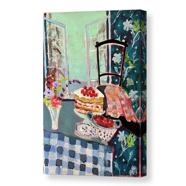 2020s "Strawberry Shortcake" Original Painting by Shann Spishak For Sale - Image 5 of 6