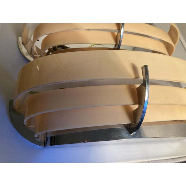 Beige Art Deco Wall Lamps, United Kingdom, 1930s, Set of 3 For Sale - Image 8 of 10