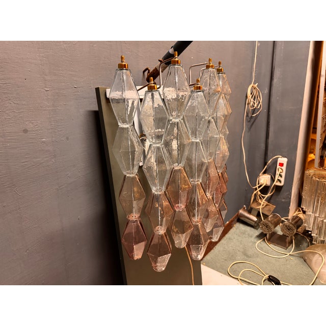 Large Polygon Wall Lights, 1980s, Set of 2 For Sale - Image 7 of 9