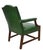 Wood Classic Chippendale Style Leather Arm Chair Iriving & Casson / A. H. Davenport For Sale - Image 7 of 12