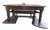 Vintage Rustic Farmhouse Dining Table With Two Benches For Sale