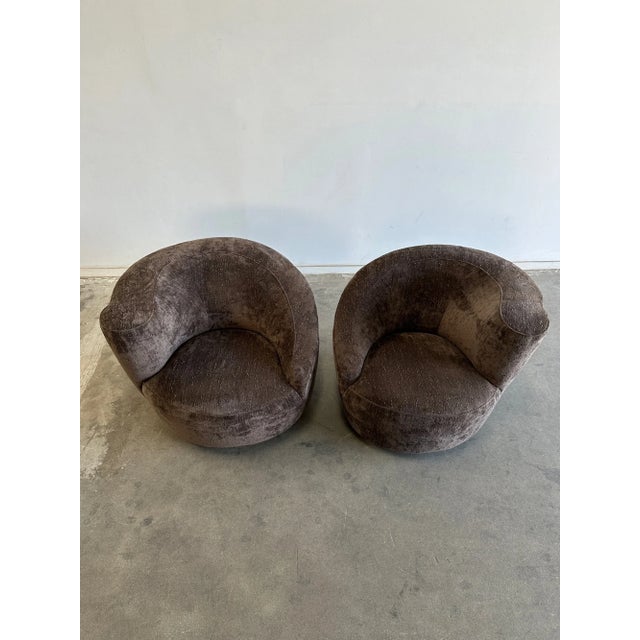 1980s Kagan Style Lounge Chairs - Pair For Sale In Los Angeles - Image 6 of 10