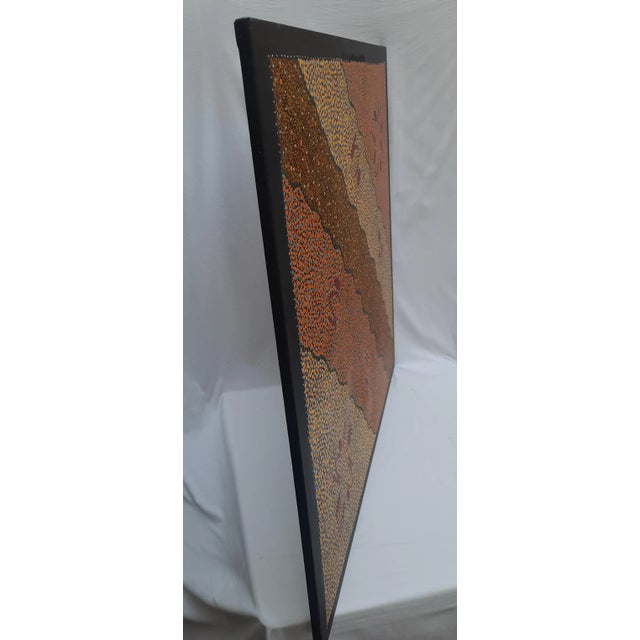 2007 Abstract Aboriginal Dot Painting by Violet Payne Ngale For Sale - Image 4 of 12