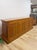 Beige Antique Style Oak Office Credenza With Locking Doors and Finished Back For Sale - Image 8 of 17