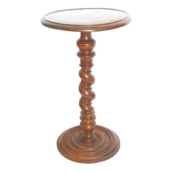 17th Century Walnut Side Table with Light Holder, France, 1660s For Sale