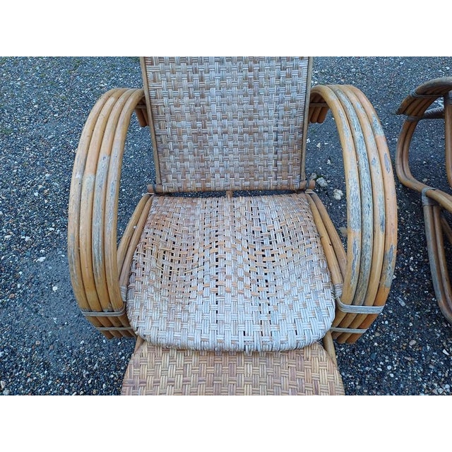 Rattan Deck Chairs, 1970, Set of 2 For Sale - Image 11 of 13