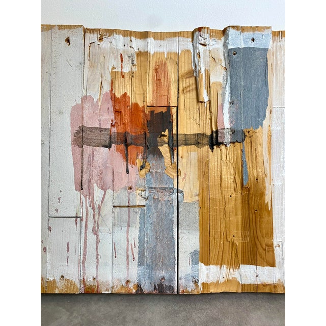 Modern Detlev Waschkau, Carved & Colored Panel, 2000s, Wood For Sale - Image 3 of 7