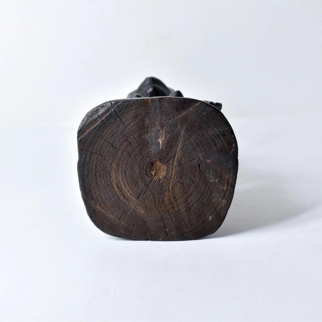 Early 20th Century Kongo Kneeling Female Wood Figure For Sale - Image 13 of 15