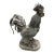Vintage French Country Style Cast Iron Rooster Garden Statue For Sale
