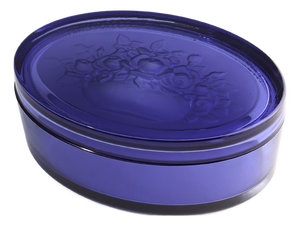 Blue Glass Vide-Poche from Val-Saint-Lambert, Belgium, 1900s