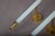 Metal French Blue Opaline Glass and Brass Torch Wall Sconces with Glass Shades, 1950s, Set of 2 For Sale - Image 7 of 15