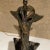 1940s Carved Bronze Sculpture Medical Caduceus Serpent Marble Base Lamp For Sale - Image 4 of 13