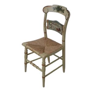 Hitchcock Rush Seat Limited Edition Christmas Chair C.1990