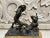 19th Century Italian Bronze Sculpture of Gladiators with Marble Base For Sale - Image 4 of 9