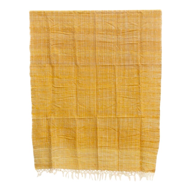 Organic Peace Silk Throw, Marigold Field For Sale