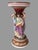 Victorian Antique Victorian 11.5" 3 Graces Figural Porcelain Compote Candlestick Vase With Glossy Finish For Sale - Image 3 of 8