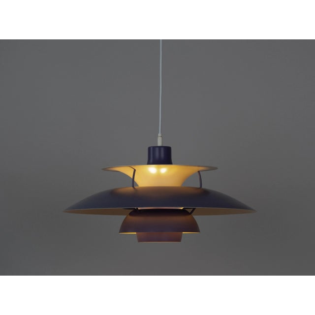 Vintage Indigo PH 5 Pendant Lamp by Poul Henningsen for Louis Poulsen, 1990s For Sale - Image 9 of 12