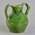 1910s Early 20th Century French Green Glaze Confit With Spout Handle For Sale - Image 5 of 10