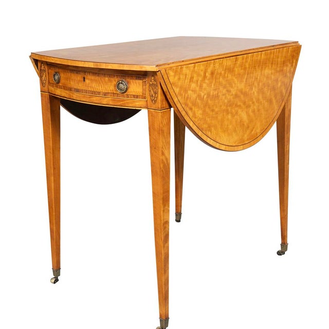 Late 18th Century George III Satinwood Pembroke Table For Sale - Image 5 of 9