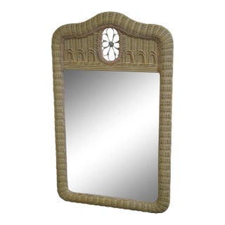 Lexington Henry Link Painted Wicker Mirror For Sale