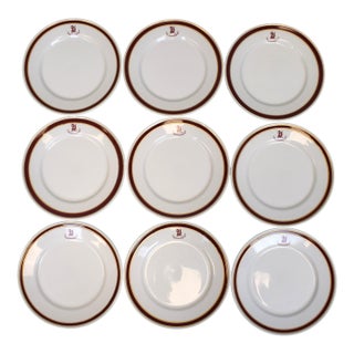 Set X 9 the Everglades Club Palm Beach Salad Plates For Sale