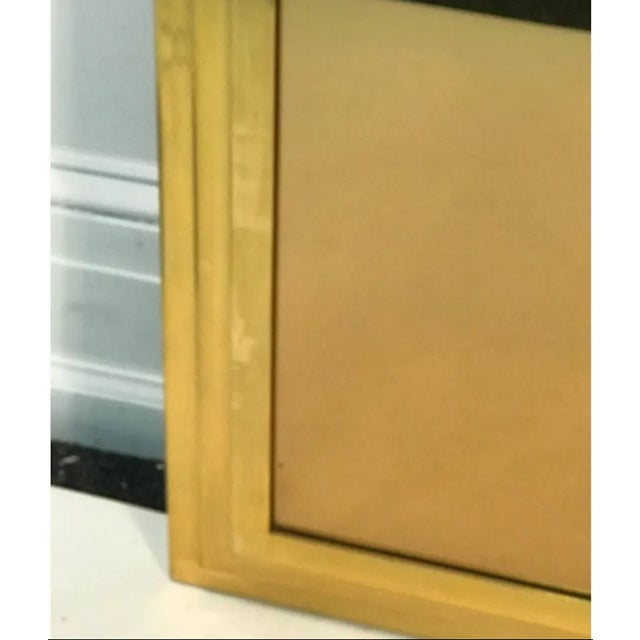 Modern Brass Finish Mirror Triple Tiered Design For Sale - Image 4 of 7