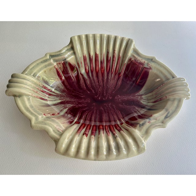 1940s German Art Deco Drip Glaze Celadon Art Pottery Bowl For Sale - Image 12 of 18