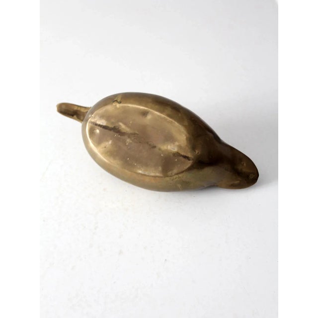 Mid Century Brass Duck For Sale - Image 6 of 10