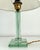 Italian Table Lamp with Green Glass and Brass Details from Fontana Arte, 1950s For Sale - Image 17 of 18