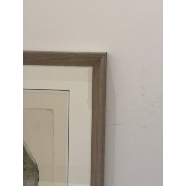 Soicher Marin Sculpture I. Black Sculpture Silhouette. Taupe Frame. Original Retail $1141. Showroom floor sample.