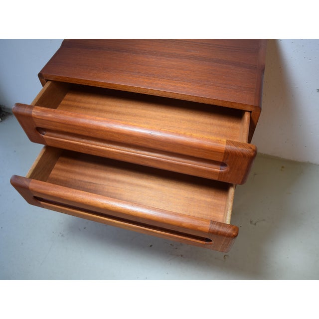 Danish Teak Dresser with Chrome Legs from Kollund Möbler, 1970s For Sale - Image 4 of 7