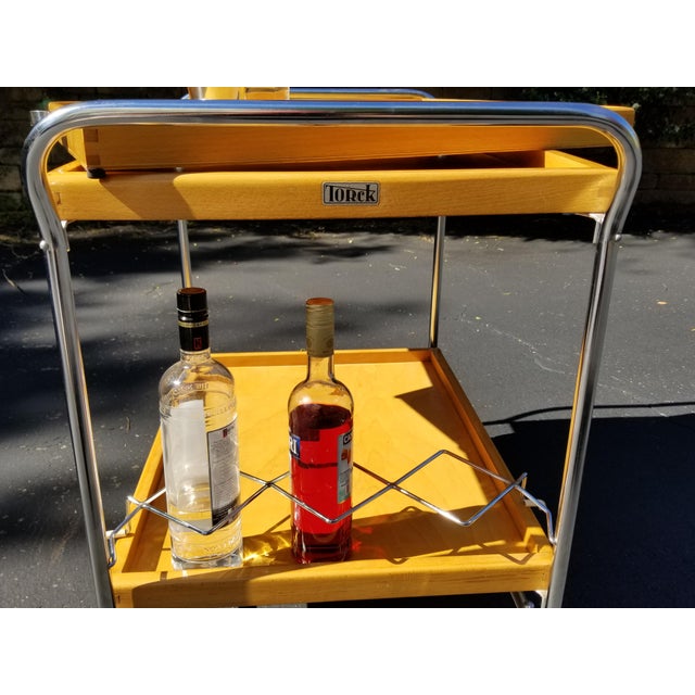 Wood European Mid-Century Bar Cart For Sale - Image 7 of 10