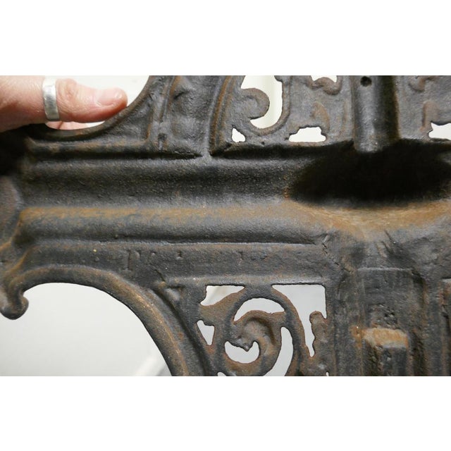 Metal Large Cast Iron Umbrella Stick Stand, 1870s For Sale - Image 7 of 9