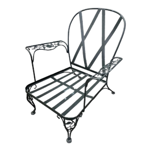 Vintage Woodard Wrought Iron Outdoor Patio Chair