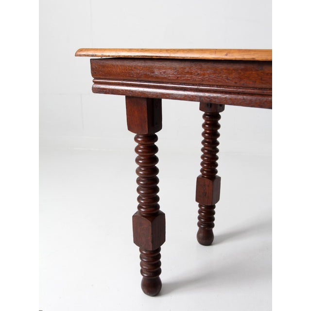 Late 19th Century Antique Jacobean Revival Barley Twist Table For Sale - Image 5 of 16