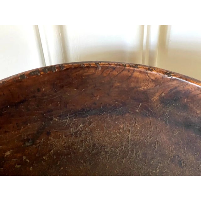 Wood Antique American Burl Bowl For Sale - Image 7 of 13