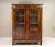 Remarkable 19th century Biedermeier walnut cabinet/ bookcase/ vitrine coming from the early period in Austria around 1835....