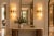 Contemporary Handcrafted Brass & Natural Alabaster, Double Wall Sconces, Bathroom & Bedroom Lighting - Pair For Sale - Image 3 of 9