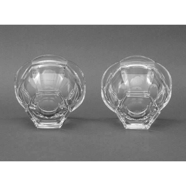 Transparent Baccarat Crystal Covered Compotes, Pair For Sale - Image 8 of 9