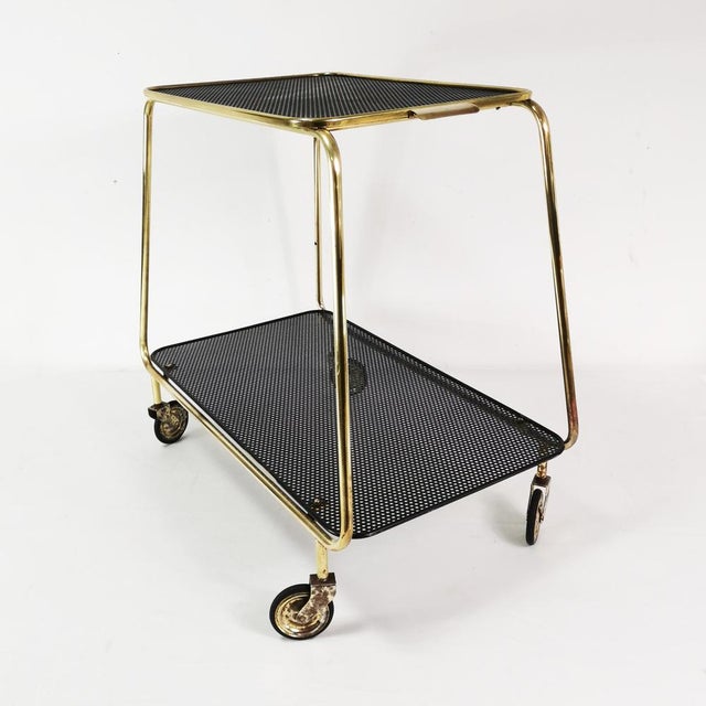 Art Deco Bar Trolley, Denmark, 1950s For Sale - Image 4 of 14